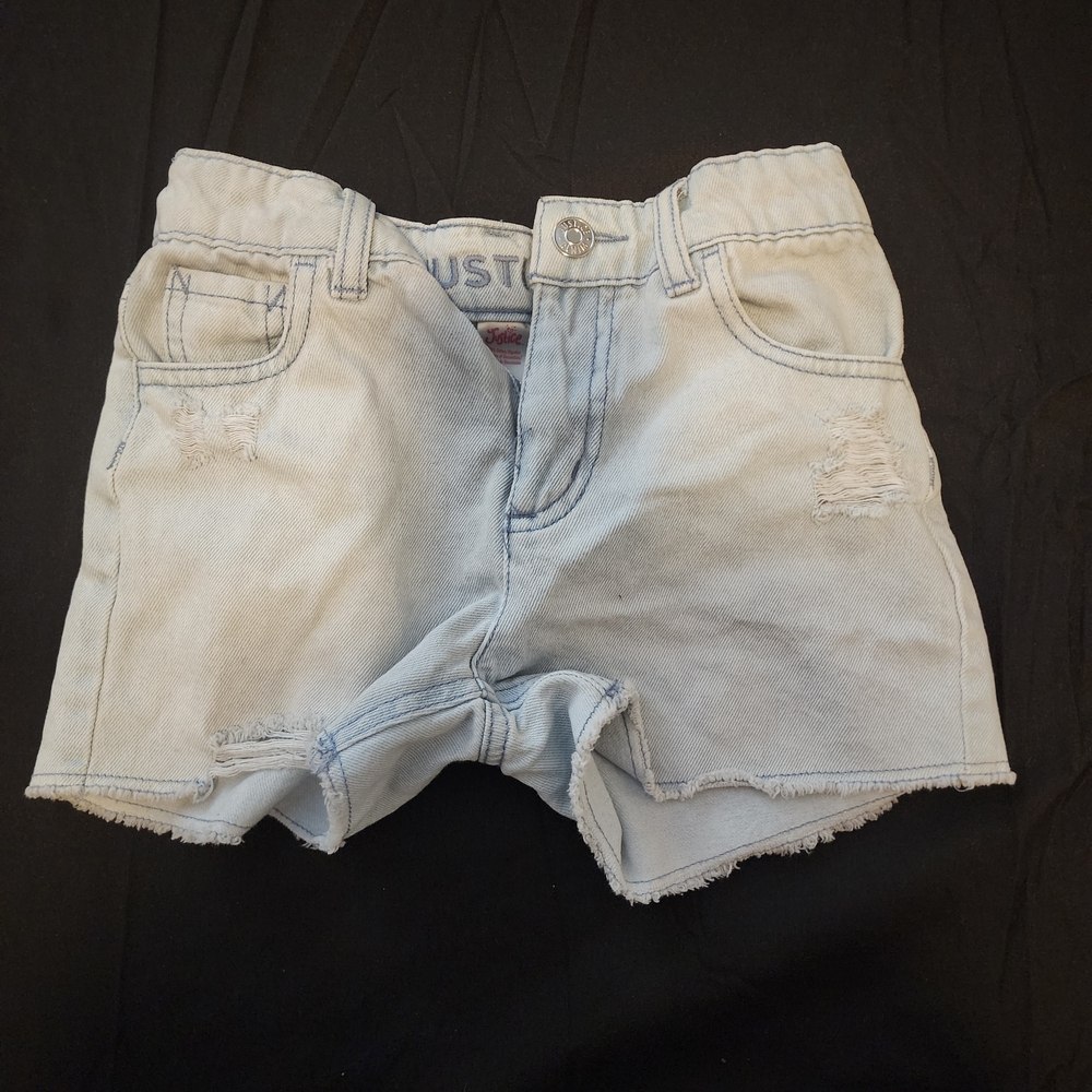 Justice Light Blue Denim Shorts
